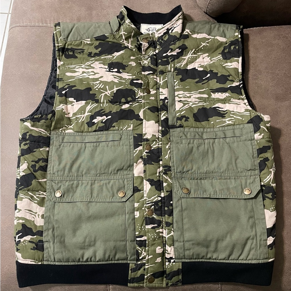 Ecko Unltd Mens Vest Camo Pockets Authentic Classic Unlimited XXL